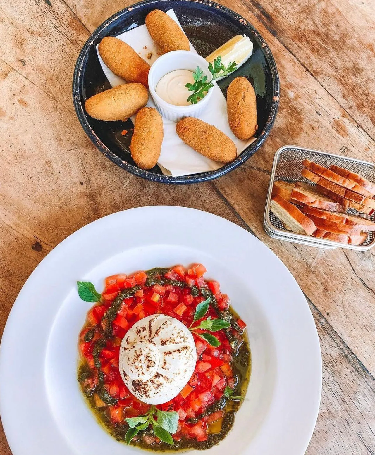 Burrata e Coxinhas